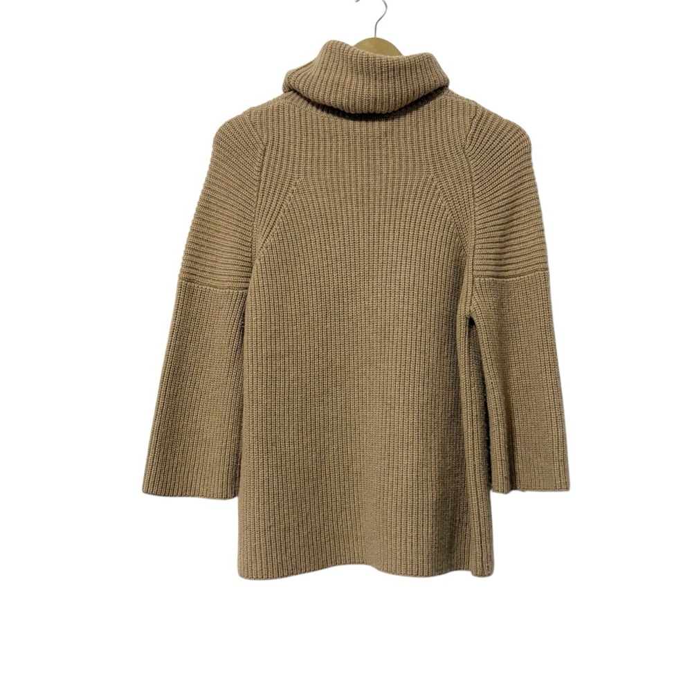 Allsaints Beige Jago Roll Neck Wool Blend Sweater Size Small Neutral Knit Alpaca - Picture 3 of 7